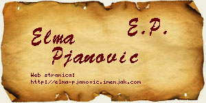 Elma Pjanović vizit kartica